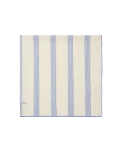 Bandana bordada a mano rayas azules Connie