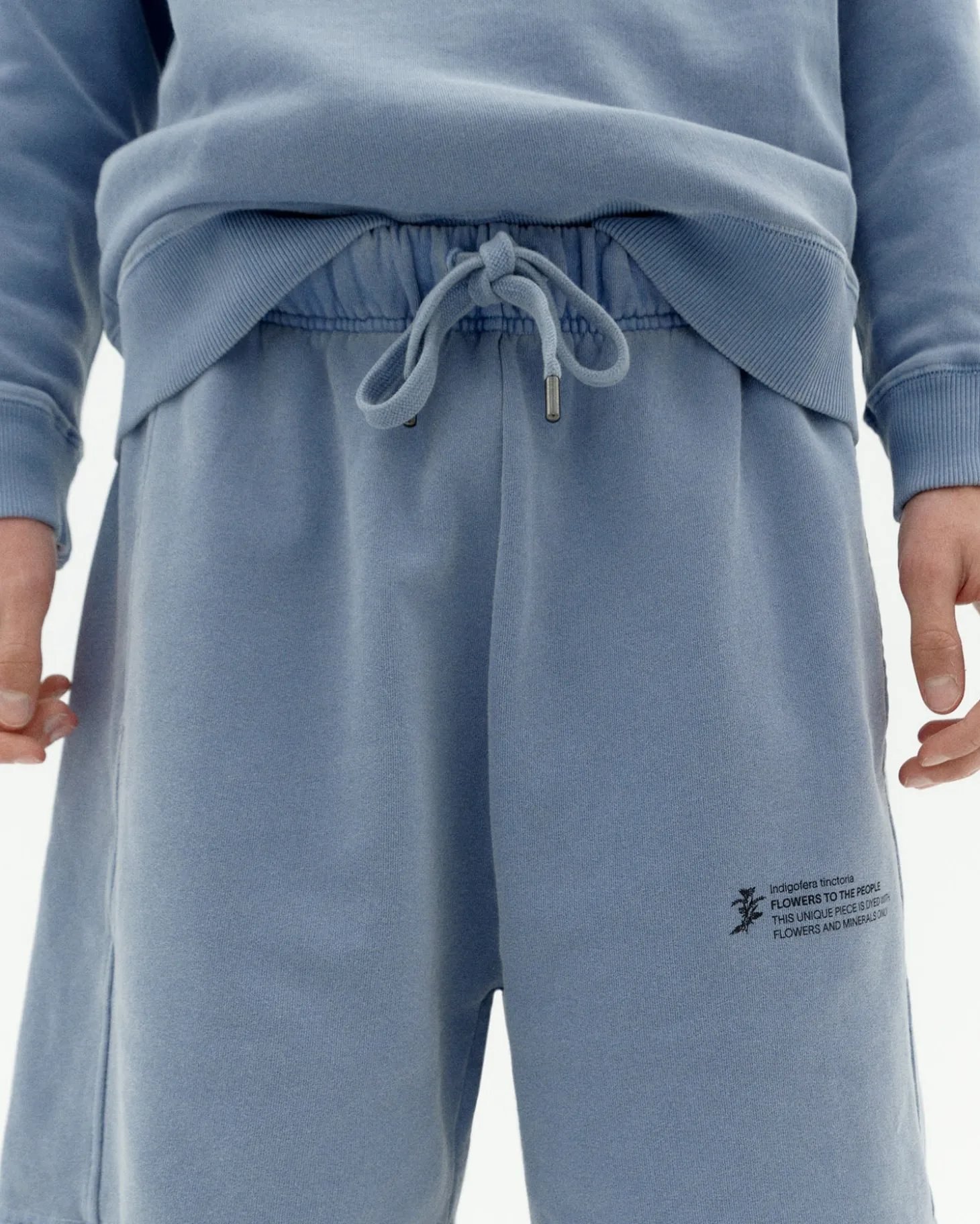 Bermuda chandál unisex indigo tinte natural