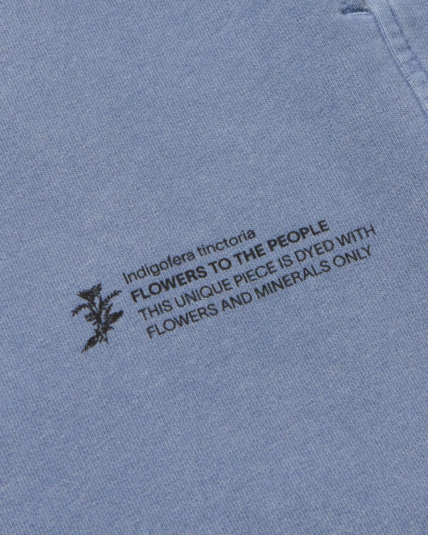 Bermuda chandál unisex indigo tinte natural