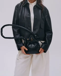 Black Micro Ona vegan leather bag