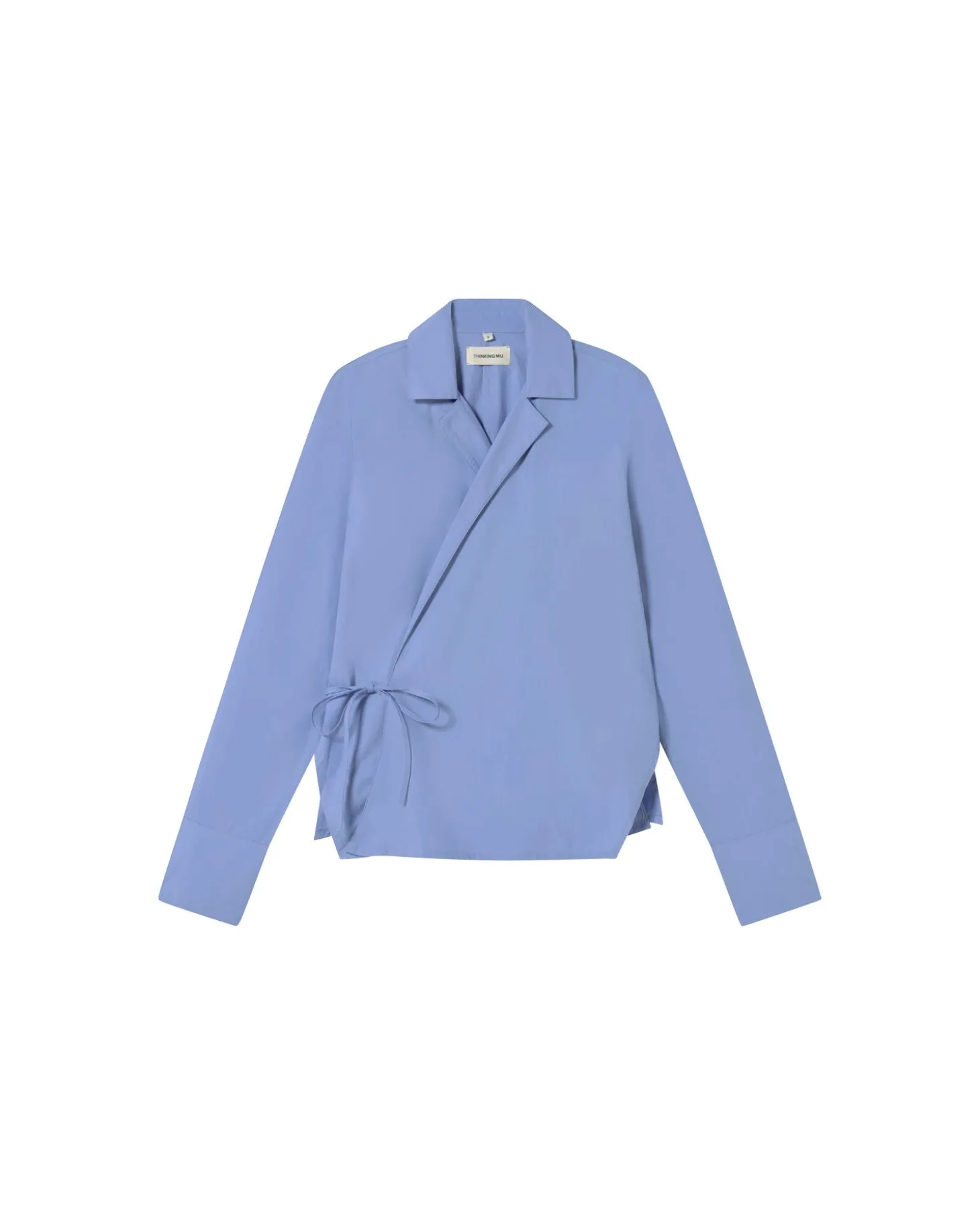 Blusa azul cruzada Lenie
