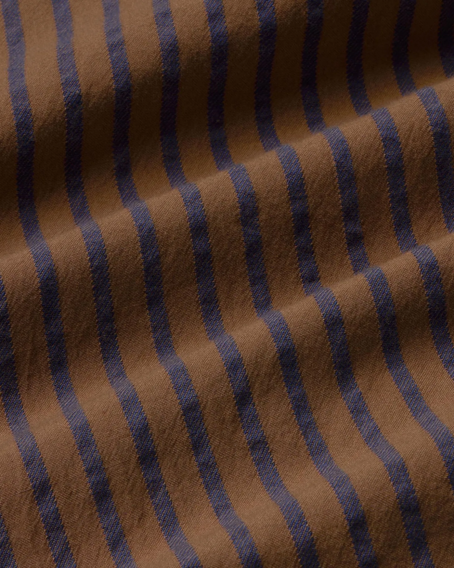 Blusa marrón rayas cruzada Lenie