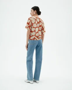 Blusa naranja Ecovero leaf Libelula