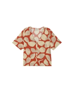 Blusa naranja Ecovero leaf Libelula
