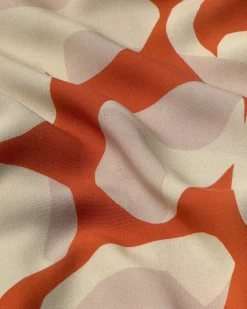 Blusa naranja Ecovero leaf Ava