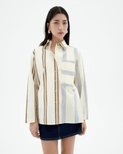Blusa popelin rayas Marcelle