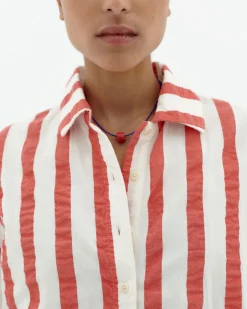 Blusa seersucker rayas Anna