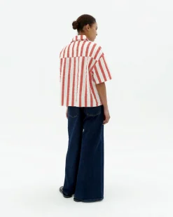 Blusa seersucker rayas Anna