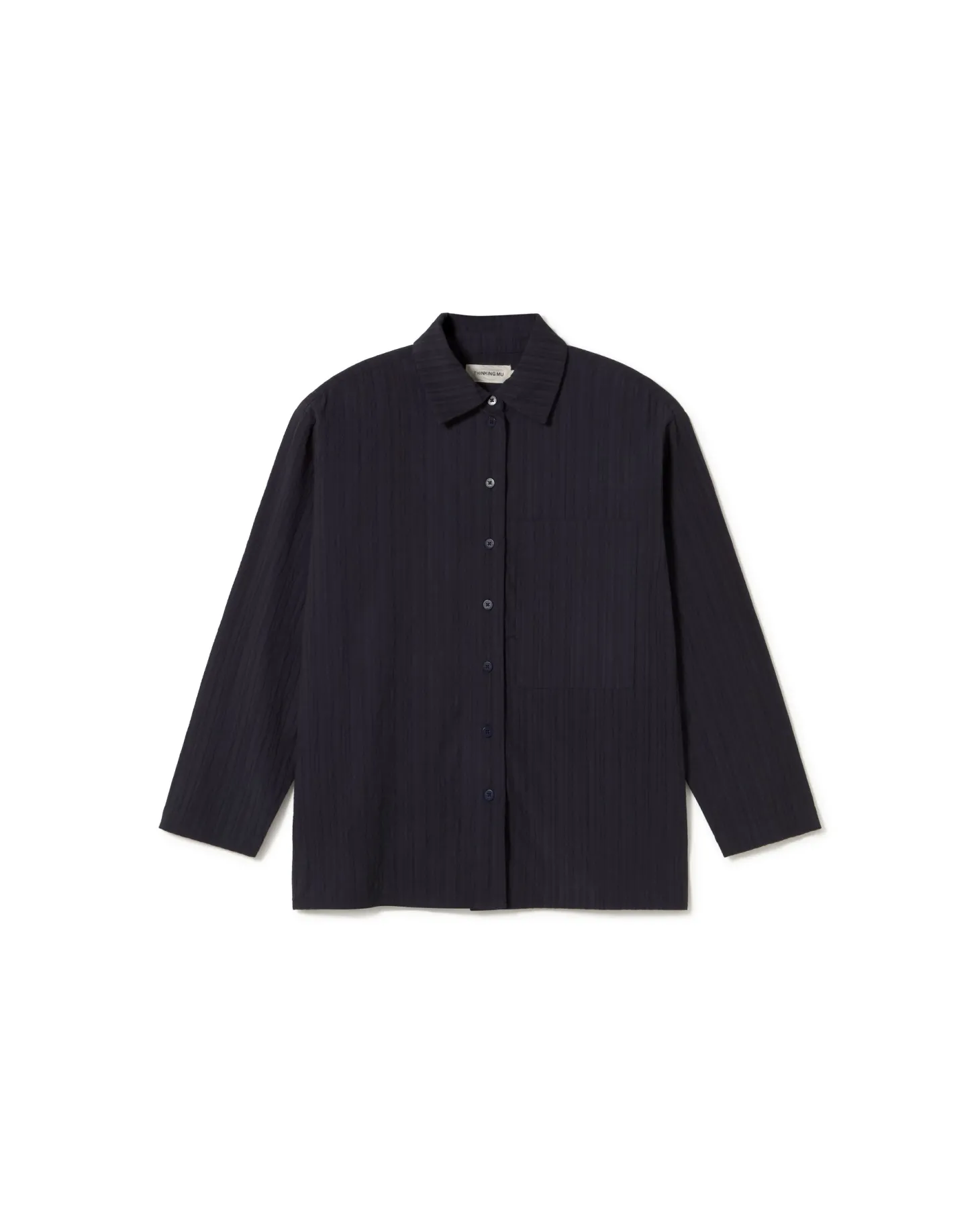 Blusa texturizada navy Marcelle