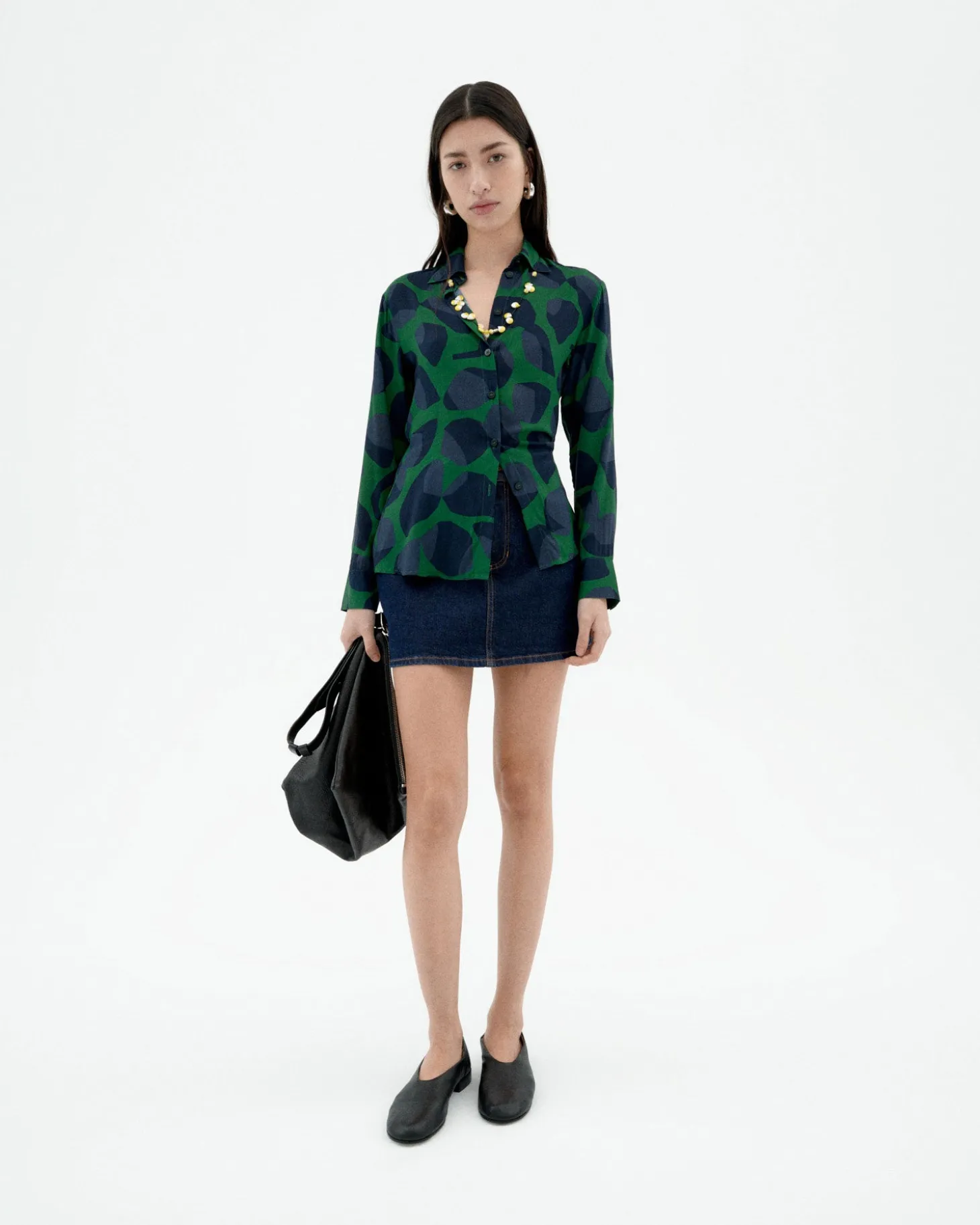 Blusa verde Ecovero leaf Katha