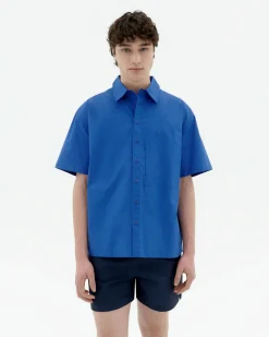 Camisa holgada azul Kurt