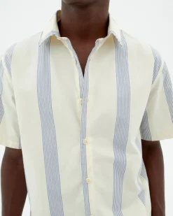 Camisa popelin rayas azules Tom