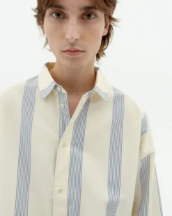 Camisa popelin rayas azules Jim