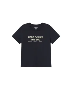 Camiseta azul here comes the sol Ida