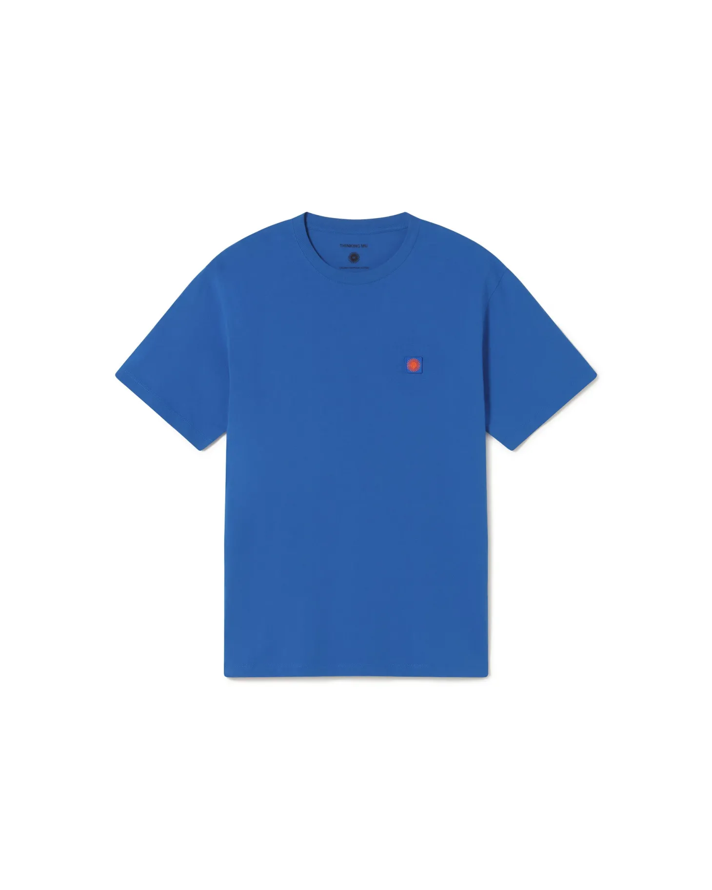 Camiseta azul sol espalda marrón