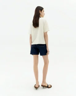Camiseta blanca bordada a mano Lucia