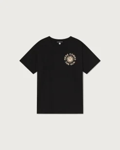 Camiseta negra happy sun