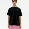 Camiseta negra sol type espalda Aaron
