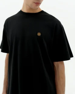 Camiseta negra sol type espalda Aaron