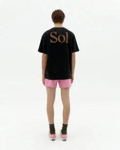 Camiseta negra sol type espalda Aaron