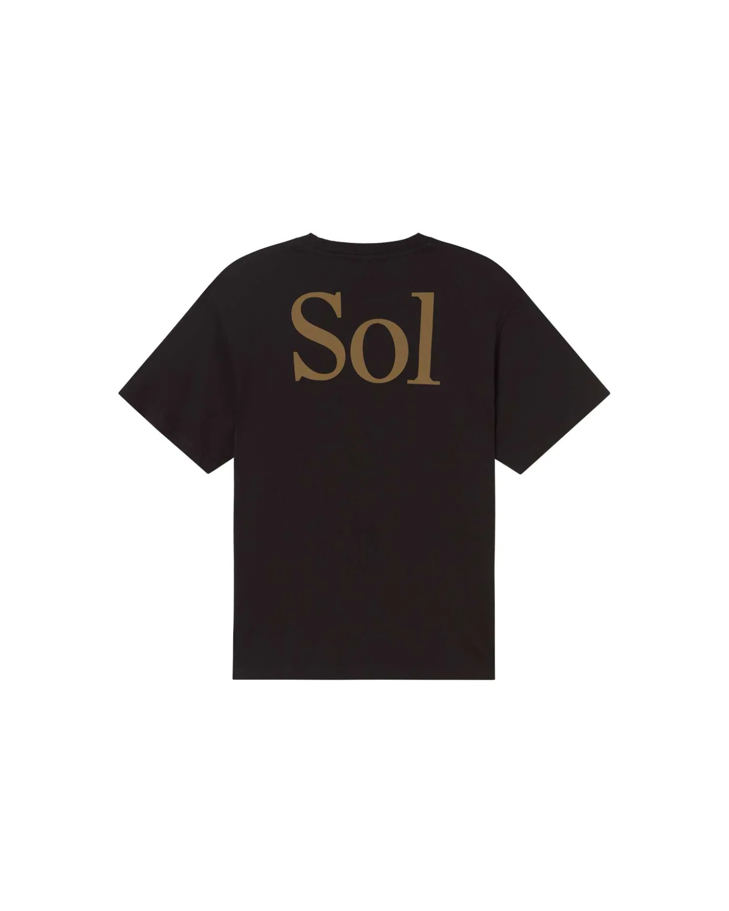 Camiseta negra sol type espalda Aaron