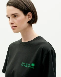 Camiseta negra unisex Thinking Music Festival