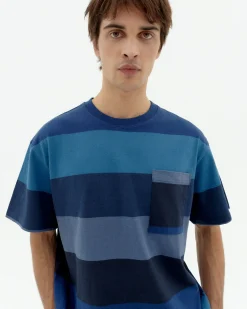 Camiseta rayas azul Aaron