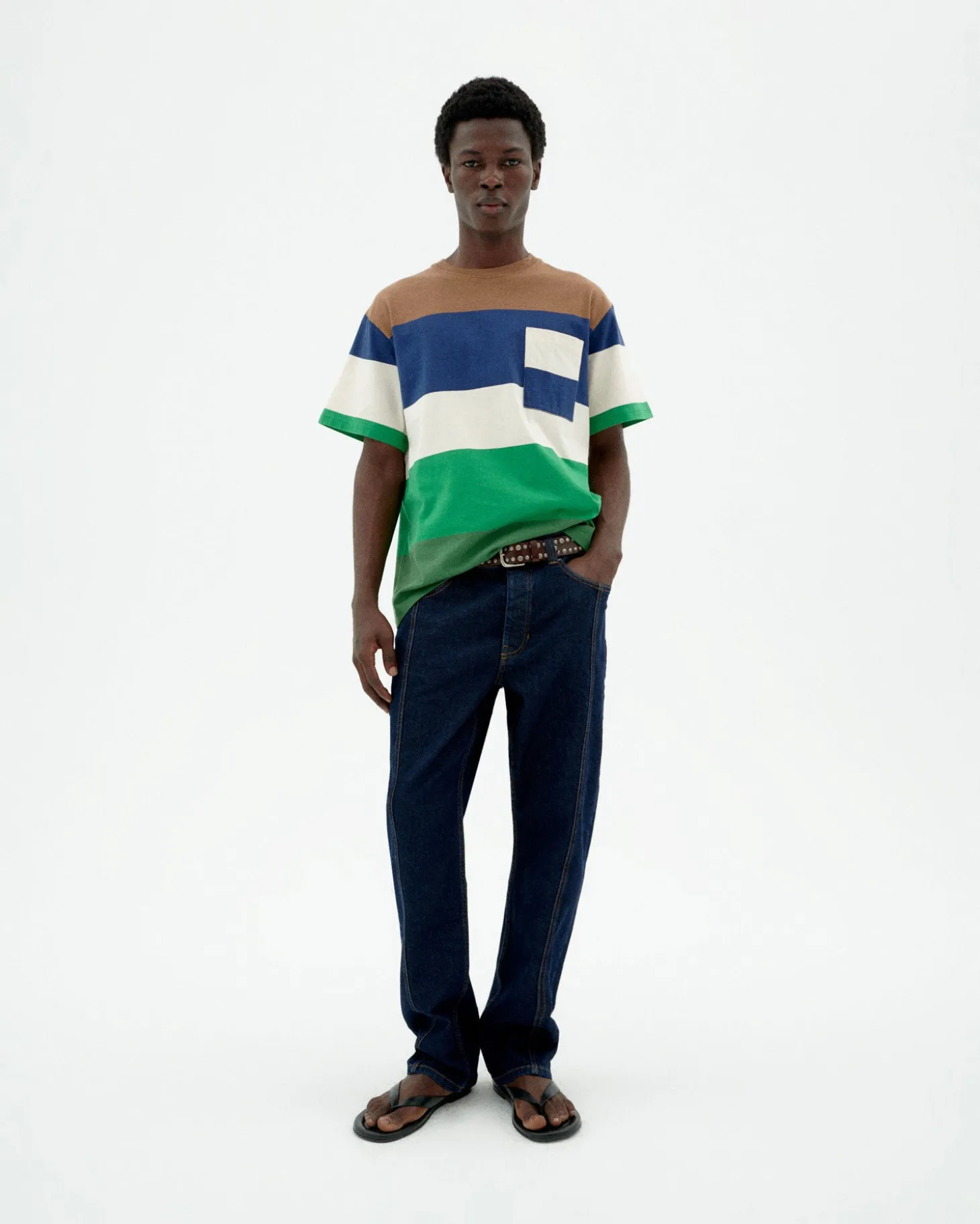 Camiseta rayas multicolor Aaron