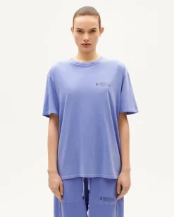 Camiseta unisex violeta tinte natural