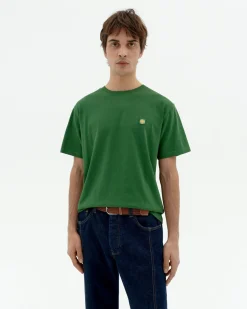 Camiseta verde sol espalda amarillo