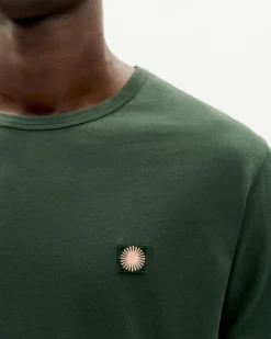 Camiseta verde sol espalda coral
