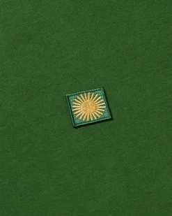 Camiseta verde sol espalda amarillo