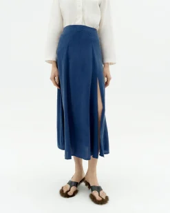 Falda midi Cupro Tora
