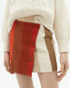 Falda mini rayas cruzada sandfire Iggy