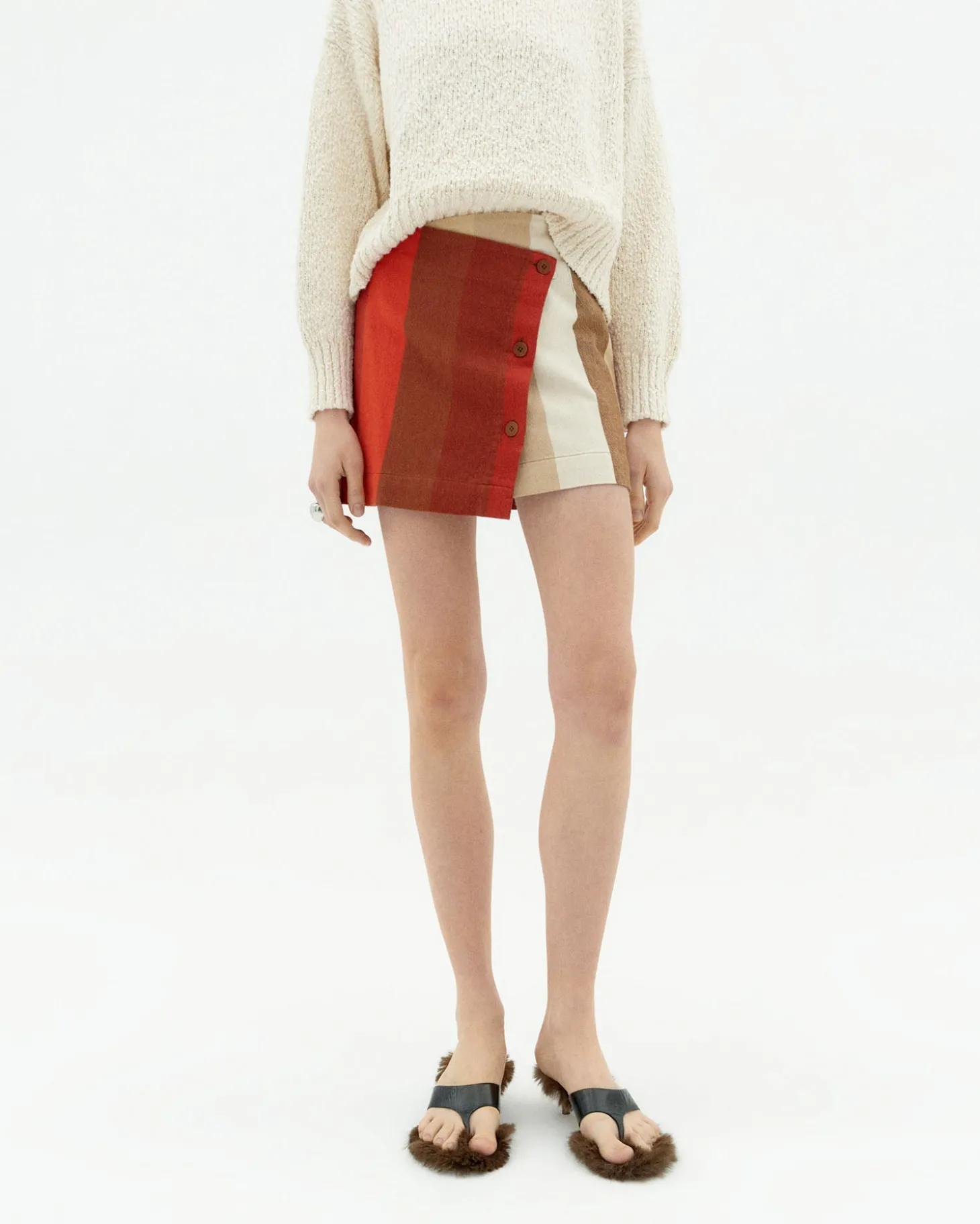 Falda mini rayas cruzada sandfire Iggy