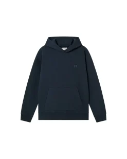 Hoodie grafito sol espalda azul Simon