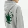 Hoodie sol espalda verde Valeria