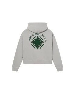 Hoodie sol espalda verde Valeria