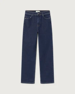 Jeans tiro alto dark navy Theresa