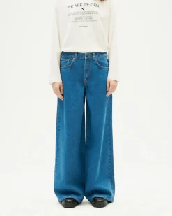 Jeans wide leg classic blue Hedda