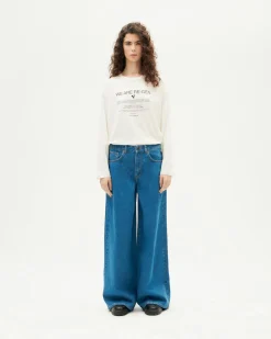 Jeans wide leg classic blue Hedda