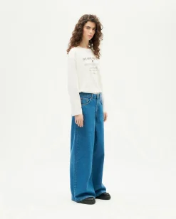 Jeans wide leg classic blue Hedda