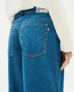 Jeans wide leg classic blue Hedda