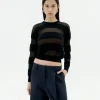Jersey semitransparente negro Be