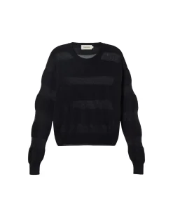Jersey semitransparente negro Be