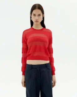 Jersey semitransparente rojo Be