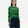 Jersey semitransparente verde Be