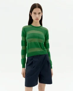 Jersey semitransparente verde Be