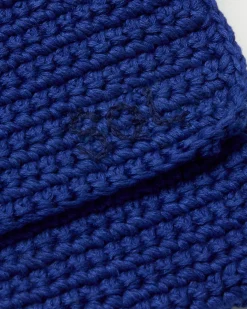 Mini bolso azul crochet tejido a mano
