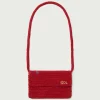 Mini bolso rojo crochet tejido a mano